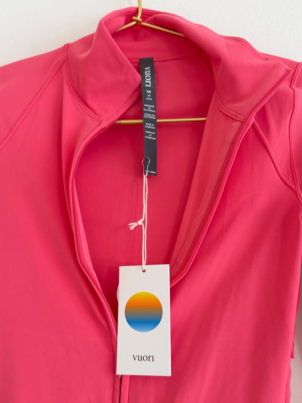 Sunset Pink Vuori AllTheFeels Full Zip Jacket - Picture 3 of 7